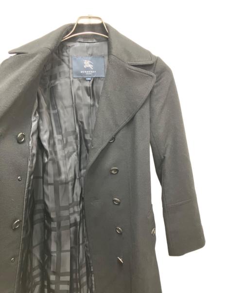 BURBERRY LONDON（バーバリーロンドン）BURBERRY LONDON (バーバリーロンドン) カシミヤ混コート ブラック サイズ:SIZE　40の古着・服飾アイテム