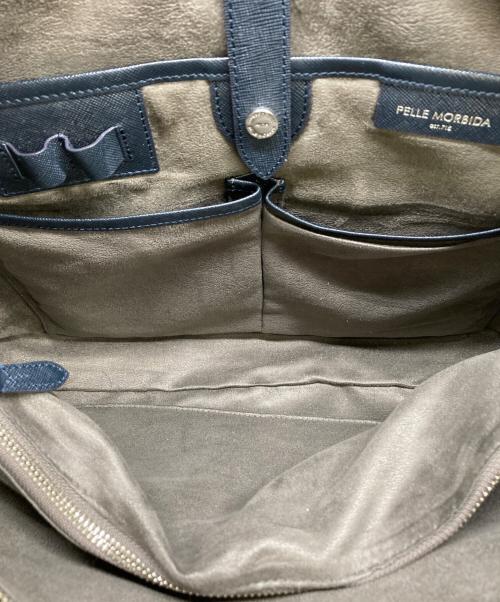 PELLE MORBIDA（ペッレモルビダ）PELLE MORBIDA (ペッレモルビダ) ブリーフケース ネイビーの古着・服飾アイテム