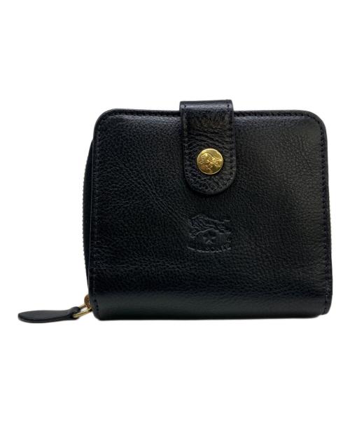 IL BISONTE（イル ビゾンテ）IL BISONTE (イル ビゾンテ) 2つ折り財布 ブラックの古着・服飾アイテム