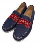 Christian Louboutinクリスチャン・ルブタン）の古着「スリッポン」｜インディゴ