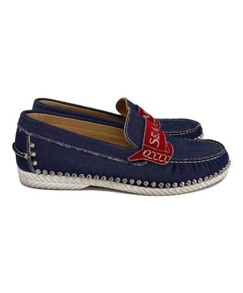 Christian Louboutin（クリスチャン・ルブタン）Christian Louboutin (クリスチャン・ルブタン) スリッポン インディゴ サイズ:41（25.5～26㎝）の古着・服飾アイテム