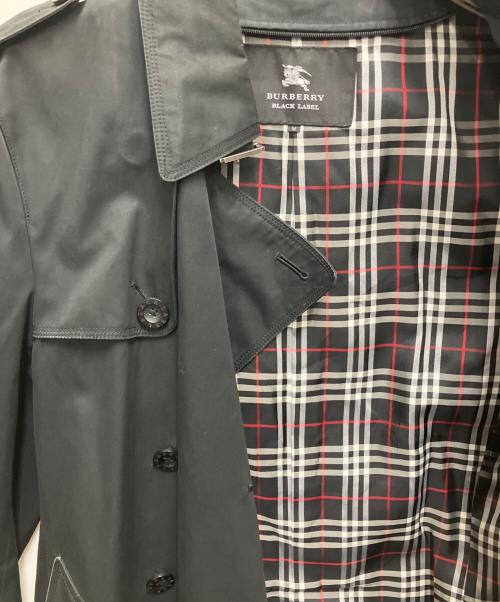 BURBERRY BLACK LABEL（バーバリーブラックレーベル）BURBERRY BLACK LABEL (バーバリーブラックレーベル) トレンチコート ブラック サイズ:Mの古着・服飾アイテム
