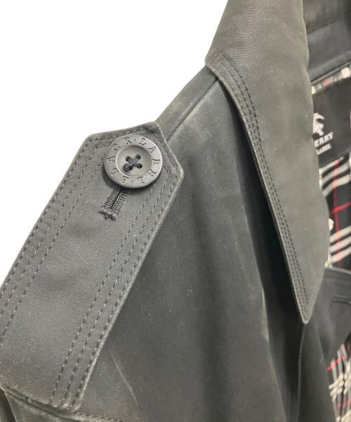 BURBERRY BLACK LABEL（バーバリーブラックレーベル）BURBERRY BLACK LABEL (バーバリーブラックレーベル) トレンチコート ブラック サイズ:Mの古着・服飾アイテム