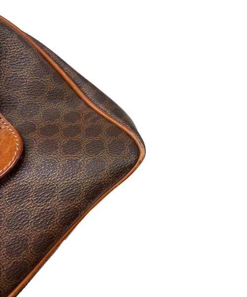 CELINE（セリーヌ）CELINE (セリーヌ) 巾着ショルダーバッグ ブラウンの古着・服飾アイテム