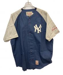MIRAGE（ミラージュ）の古着「ベースボールシャツ」｜ネイビー×グレー