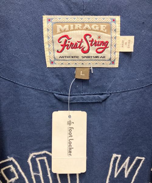 MIRAGE（ミラージュ）MIRAGE (ミラージュ) ベースボールシャツ ネイビー×グレー サイズ:Lサイズの古着・服飾アイテム