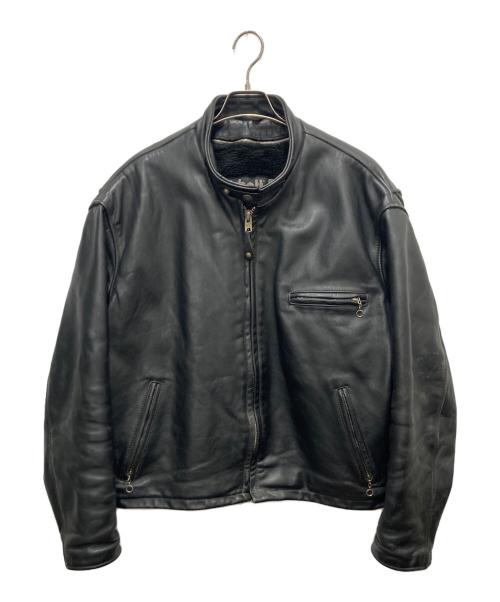 Schott（ショット）Schott (ショット) ボアライナー付きシングルライダースジャケット ブラック サイズ:SIZE50の古着・服飾アイテム