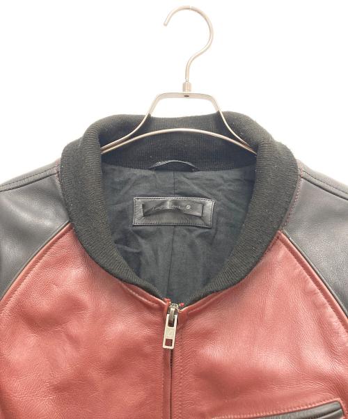 Liugoo Leathers（リューグーレザーズ）Liugoo Leathers (リューグーレザーズ) レザージャケット レッド×ブラック サイズ:SIZE 3Lの古着・服飾アイテム