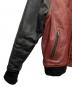 中古・古着 Liugoo Leathers (リューグーレザーズ) レザージャケット レッド×ブラック サイズ:SIZE 3L：8000円