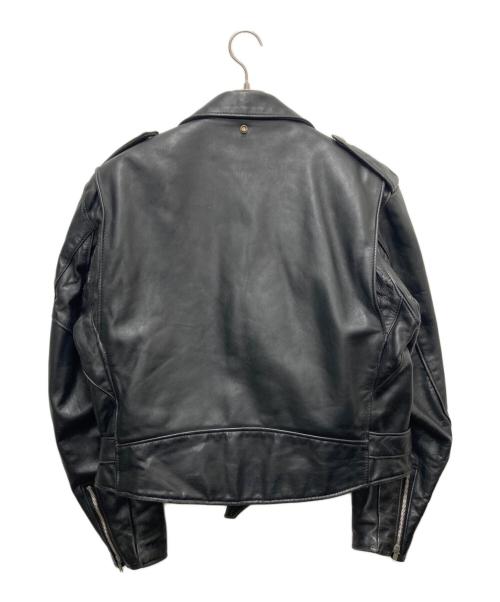 Schott（ショット）Schott (ショット) ダブルライダースジャケット ブラック サイズ:SIZE46の古着・服飾アイテム