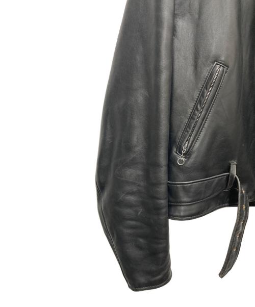 Schott（ショット）Schott (ショット) ダブルライダースジャケット ブラック サイズ:SIZE46の古着・服飾アイテム