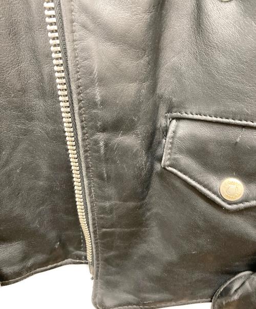 Schott（ショット）Schott (ショット) ダブルライダースジャケット ブラック サイズ:SIZE46の古着・服飾アイテム