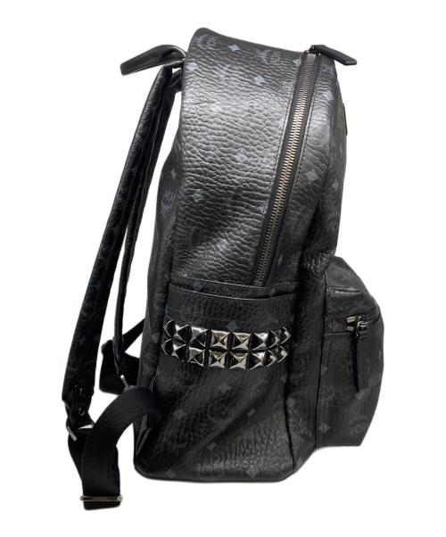 MCM（エムシーエム）MCM (エムシーエム) スタッズ付リュック ブラックの古着・服飾アイテム