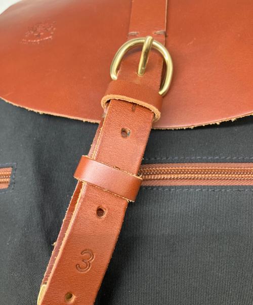 IL BISONTE（イル ビゾンテ）IL BISONTE (イル ビゾンテ) リュック ブラウン×ブラックの古着・服飾アイテム