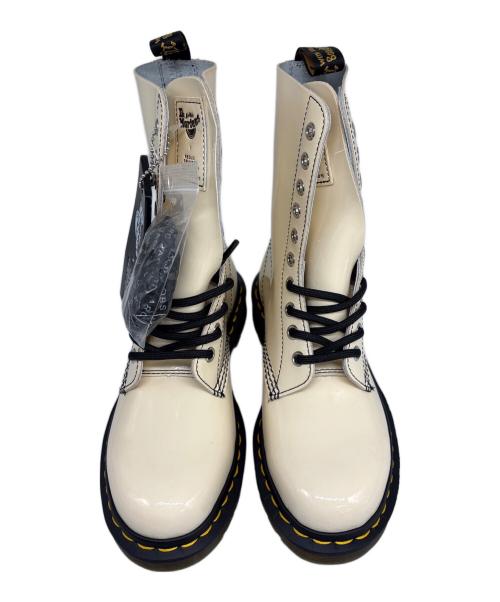 Dr.Martens（ドクターマーチン）Dr.Martens (ドクターマーチン) Marc by Marc Jacobs (マークバイマークジェイコブス) 10ホールブーツ ホワイト サイズ:US6の古着・服飾アイテム