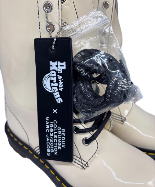 Dr.Martens（ドクターマーチン）Dr.Martens (ドクターマーチン) Marc by Marc Jacobs (マークバイマークジェイコブス) 10ホールブーツ ホワイト サイズ:US6の古着・服飾アイテム