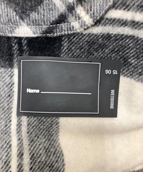 WELLDONE（ウェルダン）WELLDONE (ウェルダン) Wool Plaid Anorak Jacket ハーフジップチェックジャケットブルゾン ホワイト サイズ:SIZE XLの古着・服飾アイテム