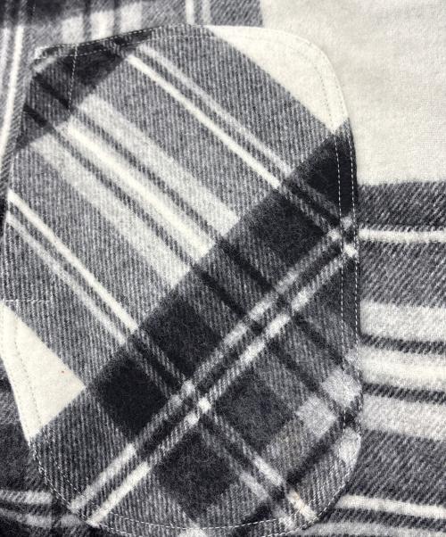 WELLDONE（ウェルダン）WELLDONE (ウェルダン) Wool Plaid Anorak Jacket ハーフジップチェックジャケットブルゾン ホワイト サイズ:SIZE XLの古着・服飾アイテム