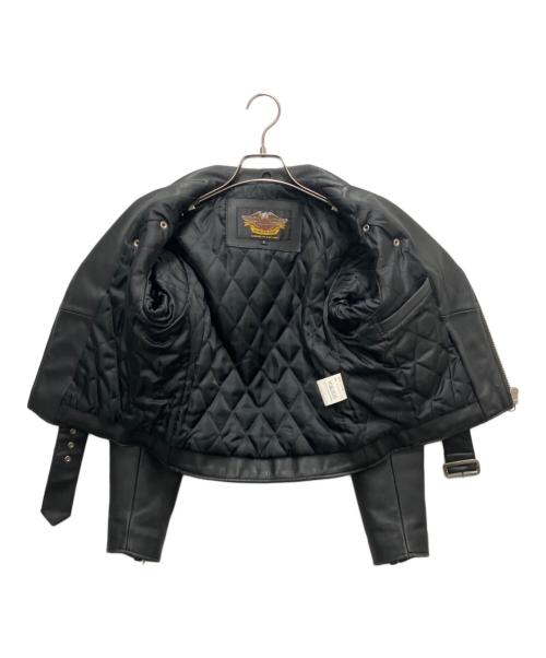 HARLEY-DAVIDSON（ハーレーダビッドソン）HARLEY-DAVIDSON (ハーレーダビッドソン) レザージャケット ブラック サイズ:SIZE Sの古着・服飾アイテム
