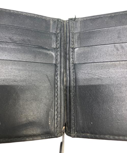 BOTTEGA VENETA（ボッテガベネタ）BOTTEGA VENETA (ボッテガベネタ) マネークリップ付2つ折り財布 ブラックの古着・服飾アイテム