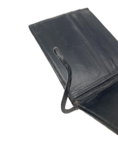 BOTTEGA VENETA（ボッテガベネタ）BOTTEGA VENETA (ボッテガベネタ) マネークリップ付2つ折り財布 ブラックの古着・服飾アイテム
