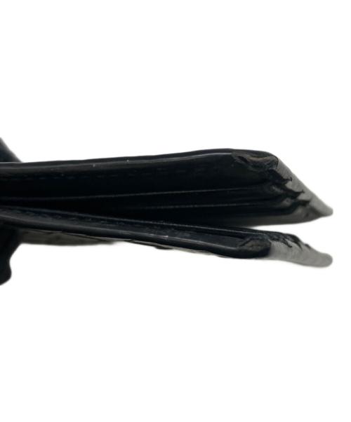 BOTTEGA VENETA（ボッテガベネタ）BOTTEGA VENETA (ボッテガベネタ) マネークリップ付2つ折り財布 ブラックの古着・服飾アイテム