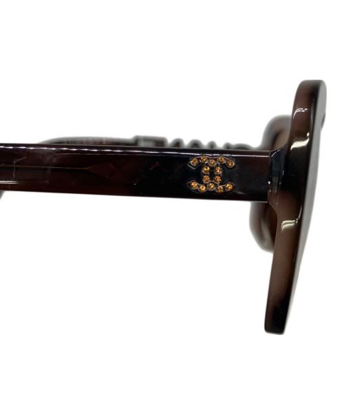 CHANEL（シャネル）CHANEL (シャネル) スクエア シェイプ サングラス ブラウン サイズ:ブラウンの古着・服飾アイテム