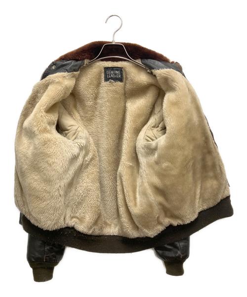 その他ブランド（ソノタブランド）その他ブランド (ソノタブランド) レザージャケット ブラウン サイズ:SIZE Lの古着・服飾アイテム