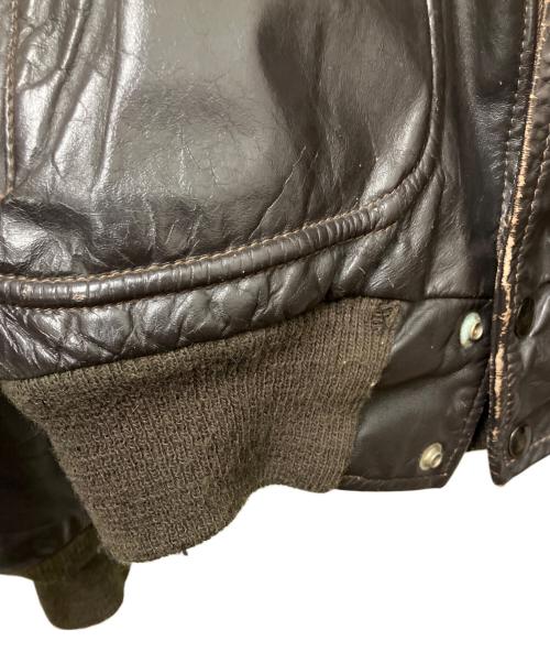 その他ブランド（ソノタブランド）その他ブランド (ソノタブランド) レザージャケット ブラウン サイズ:SIZE Lの古着・服飾アイテム