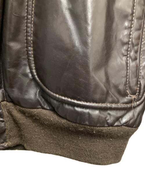 その他ブランド（ソノタブランド）その他ブランド (ソノタブランド) レザージャケット ブラウン サイズ:SIZE Lの古着・服飾アイテム