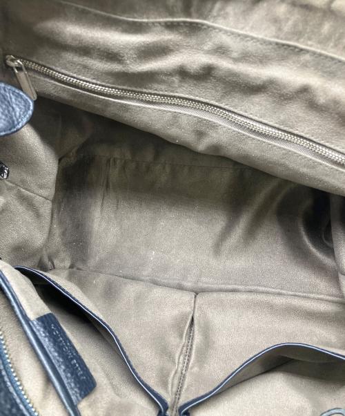 PELLE MORBIDA（ペッレモルビダ）PELLE MORBIDA (ペッレモルビダ) トートバッグ ネイビーの古着・服飾アイテム