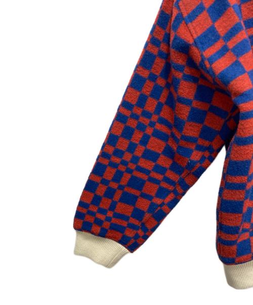 stussy（ステューシー）stussy (ステューシー) チェックスタジャン レッド×ブルー サイズ:SIZE Sの古着・服飾アイテム