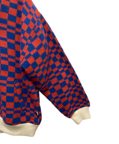 stussy（ステューシー）stussy (ステューシー) チェックスタジャン レッド×ブルー サイズ:SIZE Sの古着・服飾アイテム