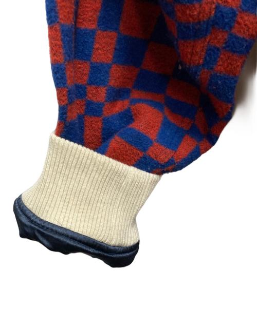 stussy（ステューシー）stussy (ステューシー) チェックスタジャン レッド×ブルー サイズ:SIZE Sの古着・服飾アイテム