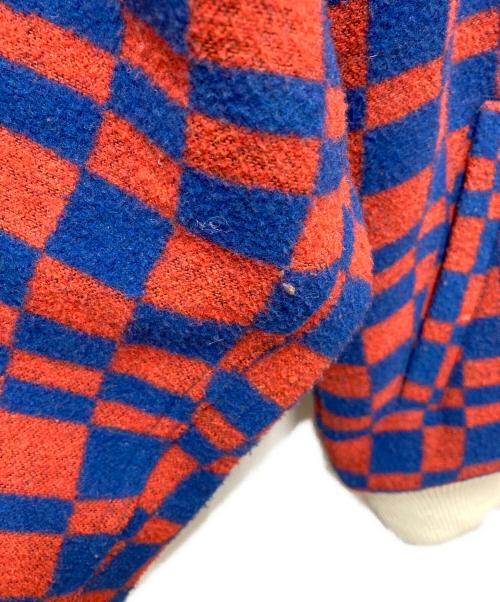 stussy（ステューシー）stussy (ステューシー) チェックスタジャン レッド×ブルー サイズ:SIZE Sの古着・服飾アイテム