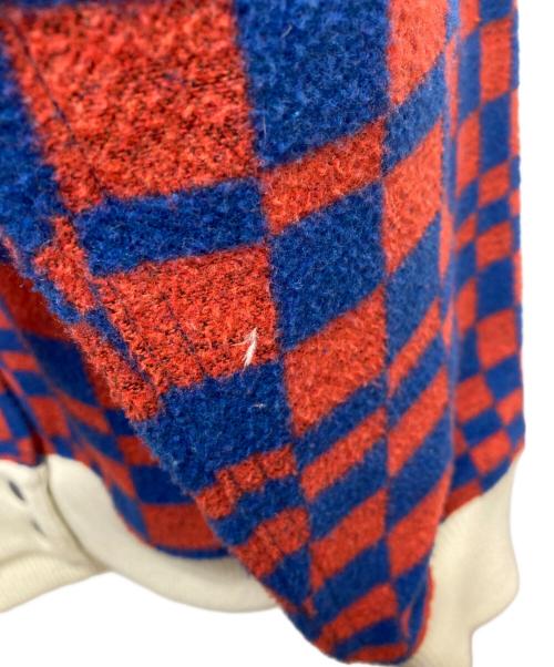 stussy（ステューシー）stussy (ステューシー) チェックスタジャン レッド×ブルー サイズ:SIZE Sの古着・服飾アイテム