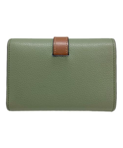 LOEWE（ロエベ）LOEWE (ロエベ) 3つ折り財布 グリーンの古着・服飾アイテム
