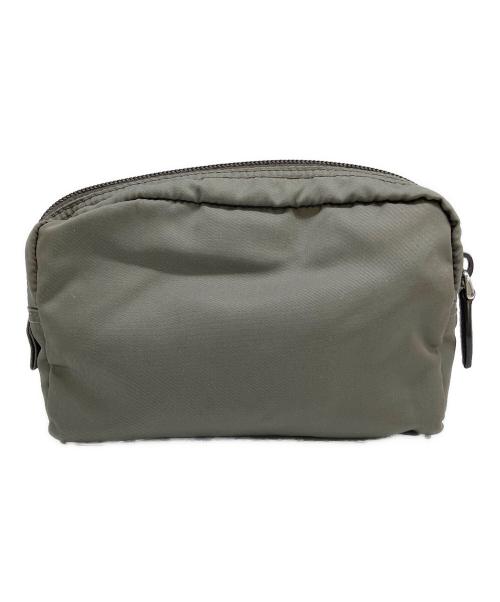 PRADA（プラダ）PRADA (プラダ) ナイロンコスメポーチ グリーンの古着・服飾アイテム