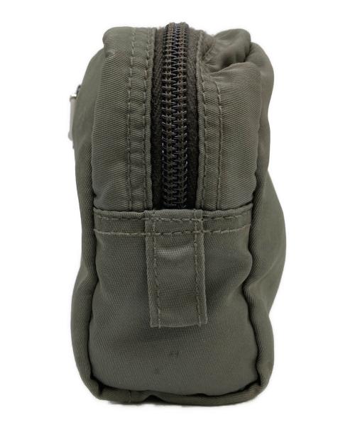 PRADA（プラダ）PRADA (プラダ) ナイロンコスメポーチ グリーンの古着・服飾アイテム