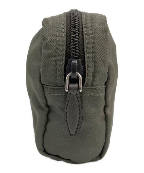 PRADA（プラダ）PRADA (プラダ) ナイロンコスメポーチ グリーンの古着・服飾アイテム