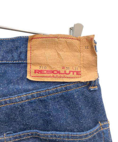 RESOLUTE（リゾルト）RESOLUTE (リゾルト) デニムパンツ インディゴ サイズ:SIZE 78.5cm (W31)の古着・服飾アイテム
