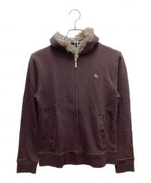 BURBERRY BLACK LABEL（バーバリーブラックレーベル）の古着「ジップパーカー」｜ブラウン
