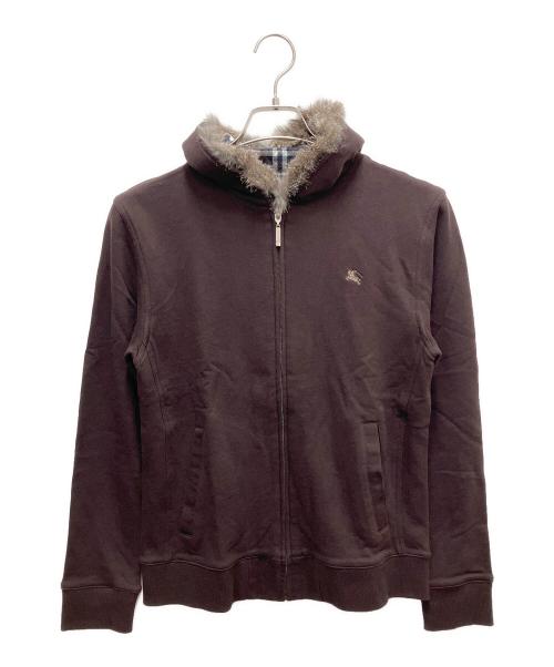 BURBERRY BLACK LABEL（バーバリーブラックレーベル）BURBERRY BLACK LABEL (バーバリーブラックレーベル) ジップパーカー ブラウン サイズ:SIZE M 未使用品の古着・服飾アイテム