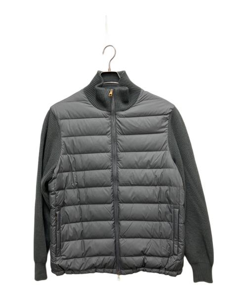 dunhill（ダンヒル）dunhill (ダンヒル) 切替ダウンジャケット グレー サイズ:Mの古着・服飾アイテム