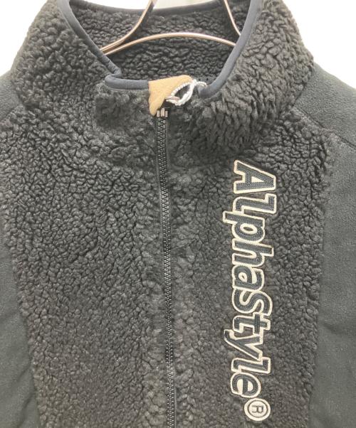 Alphastyle（アルファスタイル）Alphastyle (アルファスタイル) ボアジャケット ブラック サイズ:Mの古着・服飾アイテム