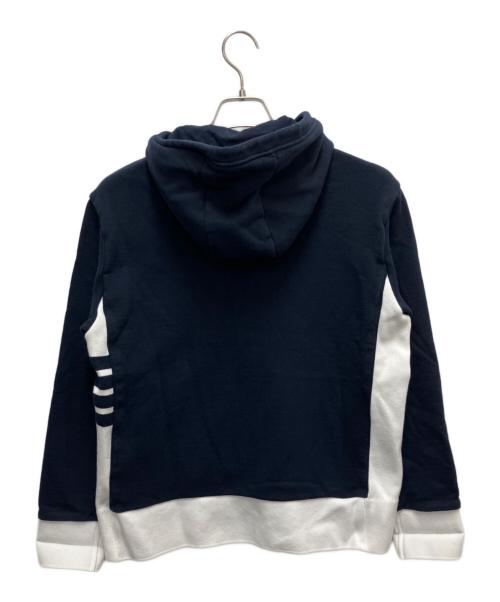 THOM BROWNE. NEW YORK（トムブラウン ニューヨーク）THOM BROWNE. NEW YORK (トムブラウン ニューヨーク) ジップパーカー ネイビー サイズ:SIZE 2の古着・服飾アイテム