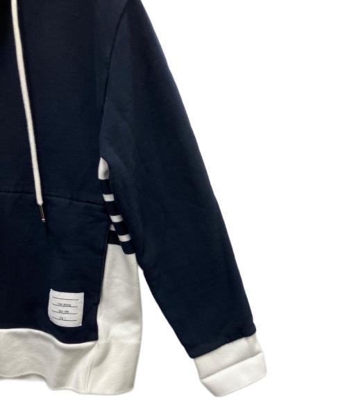 THOM BROWNE. NEW YORK（トムブラウン ニューヨーク）THOM BROWNE. NEW YORK (トムブラウン ニューヨーク) ジップパーカー ネイビー サイズ:SIZE 2の古着・服飾アイテム