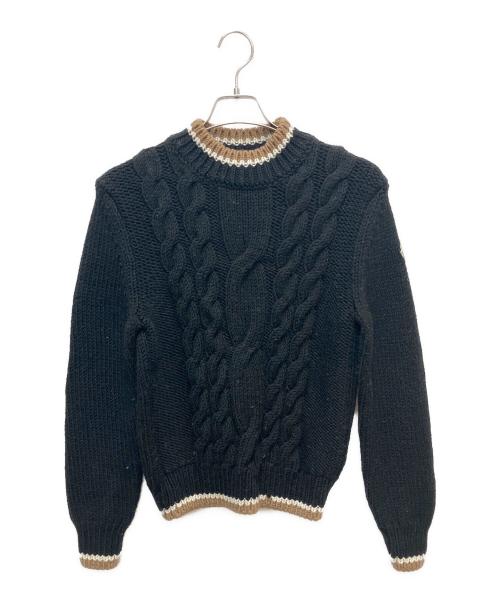 MONCLER（モンクレール）MONCLER (モンクレール) 厚手ニット ブラック サイズ:SIZE Mの古着・服飾アイテム