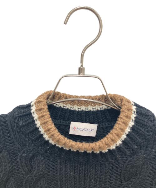 MONCLER（モンクレール）MONCLER (モンクレール) 厚手ニット ブラック サイズ:SIZE Mの古着・服飾アイテム