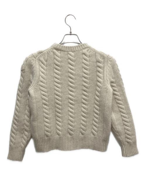 MONCLER（モンクレール）MONCLER (モンクレール) 厚手ニット ベージュ サイズ:SIZE Mの古着・服飾アイテム